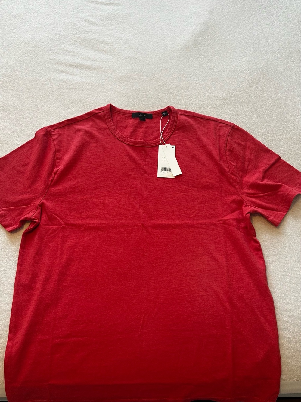 Vince Men’s Red Crew Neck Tee